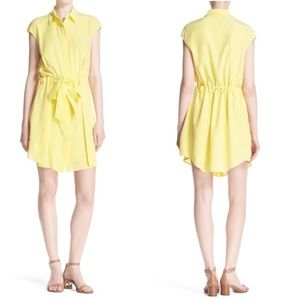 NWT Tory Burch Lemon Gigi Silk Shirtdress 12